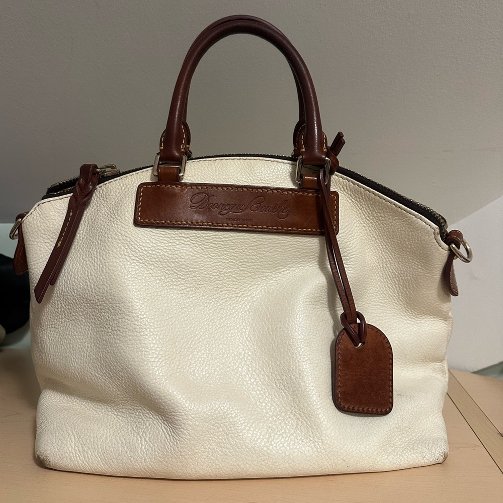 Vintage Dooney & Bourke Florentine Vacchetta Satchel Top Handle Bag